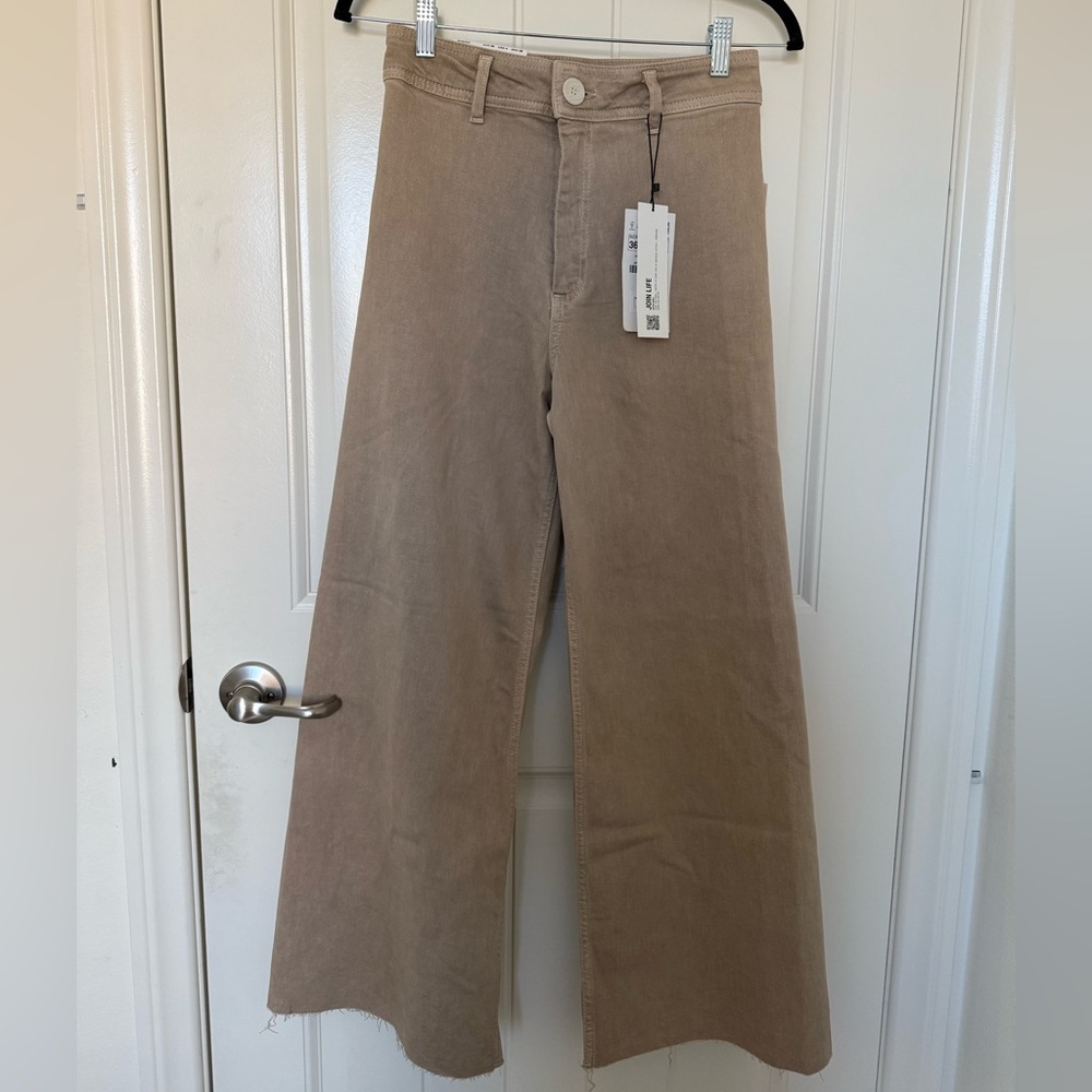 New with Tags Zara The Marine Straight Pants in Stone Grey